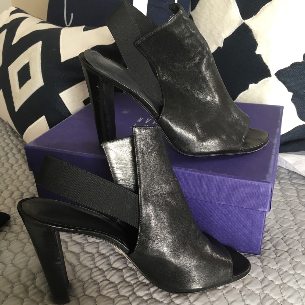 Stuart Weitzman Fronton open toe bootie